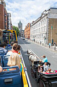 Bus city tour for tourists, Dublin, Ireland