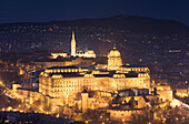 Buda Castle at night, Budapest, Hungary