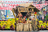 Tribu Panayanon performing during the 2015 Dinagyang Festival, Iloilo City, Western Visayas, Philippines