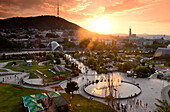 View over the Rike park, Tbilisi, Georgia