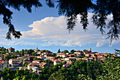 Blick auf Signachi, Kachetien, Ost- Georgien