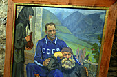 Michail-Chergiani-Museum in Mestia im Großen Kaukasus, West- Georgien