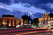 am Fontänen-Platz, Kutaisi, Georgien