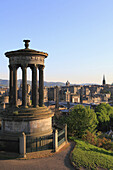 UK, Scotland, Edinburgh, skyline, Dugald Stewart Monument