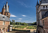 France, Centre Val de Loire, Eure et Loir, Chateau de Maintenon and French formal garden