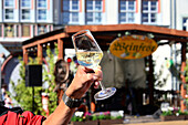 Weinfest am Holzmarkt, Naumburg, Sachsen-Anhalt, Deutschland