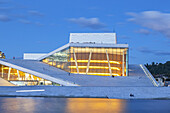 New opera house of the norwegian opera in Oslo, Østlandet, Eastern norway, Norway, Scandinavia, Northern Europe, Europe