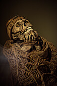 gefesselte Mumie im Gold Museum (Mueso del Oro), Hauptstadt Bogota, Departmento Cundinamarca, Kolumbien, Südamerika