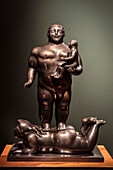 Bronze Skulpturen von nackten dicken Menschen des Künstlers Fernando Botero, Botero Museum (Museo Botero), Hauptstadt Bogota, Departmento Cundinamarca, Kolumbien, Südamerika
