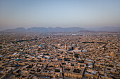 Old city of Yazd from above, Iran, Asia