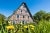 Half-timbered house, Altes Land, Hamburg, Germany