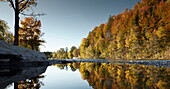 Isar stausee bei Bad Tölz, Bad Tölz, Isar, Bayern, Deutschland