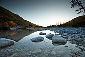 'bavarian Canada' river isar near Hinterriss, river Isar, bavaria, germany