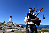 am Leuchtturm von Peggy´s Cove, Nova Scotia, Ost Kanada