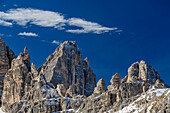 Rockfaces of Paternkofel, Paternkofel, Tre Cime, Sexten Dolomites, Dolomites, UNESCO World Heritage Site Dolomites, Venetia, Italy