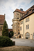 inner courtyard of Coburg castle, Upper Franconia, Bavaria, Germany