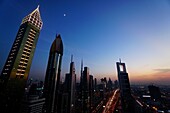 Viewing Deck, Sheikh Zayed Road, Burj Khalifa, Skyscraper, Financal Centre, Dubai, UAE, United Arab Emirates