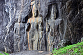 Statues near Buduruvagala, southern mountains, Sri Lanka