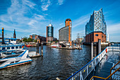 Blick auf die Elbphilharmonie in Hamburg, Norddeutschland, Deutschland