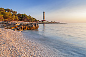 Leuchtturm Veli Rat auf der Insel Dugi Otok, Veli Rat, Zadar, Norddalmatien, Dalmatien, Kroatien, Südeuropa, Europa