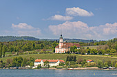 Monastery Birnau on lake Constance, Uhldingen-Mühlhofen, Baden, Baden-Wuerttemberg, South Germany, Germany, Central Europe, Europe