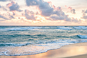 Waves on beach in Boca Raton, Florida