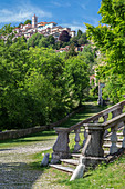 Der heilige Weg des Sacro Monte di Varese, UNESCO-Weltkulturerbe, Varese, Lombardei, Italien.