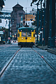 Cable car near Embarcadero, San Francisco, California, United States Of America