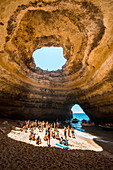 Benagil-Höhlen, Bezirk Lagoa, Faro, Algarve, Portugal