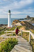 Castlepoint Leuchtturm, Wairarapa-Region, Nordinsel, Neuseeland