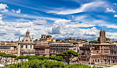 View of the Trajan's Forum in Rome, Italy