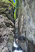 Partnachklamm in Garmisch-Partenkirchen, Wetterstein Mountains, Werdenfelser Land, Upper Bavaria, Bavaria, Germany