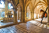 Königlicher Kreuzgang im Dominikanerkloster Santa Maria da Vitória in Batalha, Estremadura, Zentralportugal, Portugal