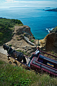 Kutsche an der Küste der Kanalinsel Sark