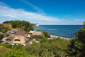 View over the village Vitt to Cape Arkona, Rügen, Baltic Sea, Mecklenburg-Vorpommern, Germany