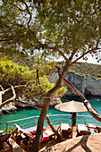 Bathing fun in the bay of Porto Limnionas, Zakynthos, Ionian Islands, Greece