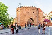Warsaw Barbican surrounding the old town, UNESCO World Heritage Site, Warsaw, Poland, Europe