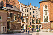 Marienplatz in der mittelalterlichen Altstadt, UNESCO-Welterbestätte, Krakau, Polen, Europa