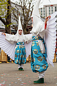 Festival der Hakucho-Höckerschwäne (weißer Reiher), Sensoji-Tempel, Asakusa, Tokyo, Japan, Asien