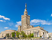 Palast der Kultur und Wissenschaft, Warschau, Polen, Europa