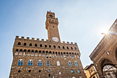 Palazzo Vecchio, Marktplatz della Signoria, UNESCO-Welterbestätte, Florenz, Toskana, Italien, Europa