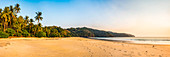 Paradise Beach at sunset (Sar Sar Aw Beach), Dawei Peninsula, Tanintharyi Region, Myanmar (Burma), Asia