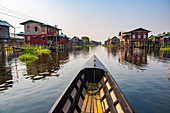 Biitsfahrt auf dem Inle See, Shan State, Myanmar (Birma), Asien