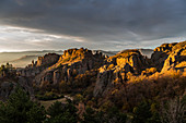 Early morning light over the rock formations of Belogradchik, Bulgaria, Europe