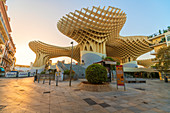 Plaza Mayor, the lower level of the Metropol Parasol, Plaza de la Encarnacion, Seville, Andalusia, Spain, Europe