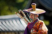 Yabusame-Bogenschütze, Jidai-Festival, Kyoto, Japan, Asien
