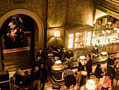 People in Bar room at Beekman Hotel, New York, USA