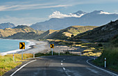 Highway No.1 at Clarence, Canterbury, South Island, New Zealand, Oceania