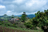 Houses in the hinterland of the island Santiago, Cape Verde