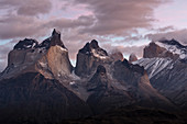 Berge, Paine-Massiv, Torres Del Paine, Nationalpark Torres Del Paine, Patagonia, Chile